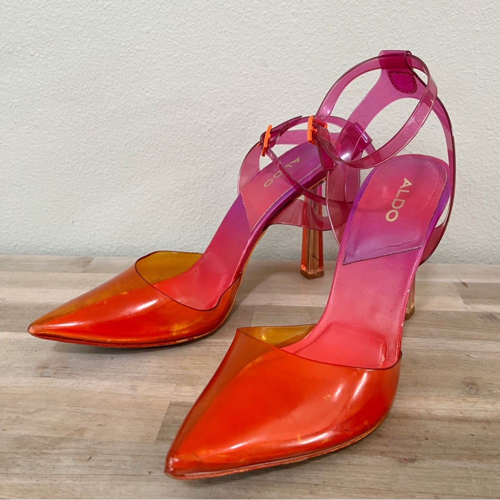 Aldo Size 7.5 Solara Strappy Heels - Picture 3 of 9